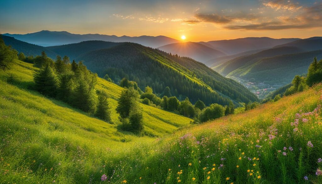 scenic hiking trail in Bosnia